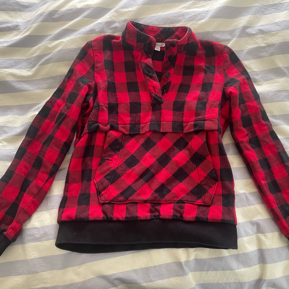 L.L. Bean xxs buffalo plaid pullover